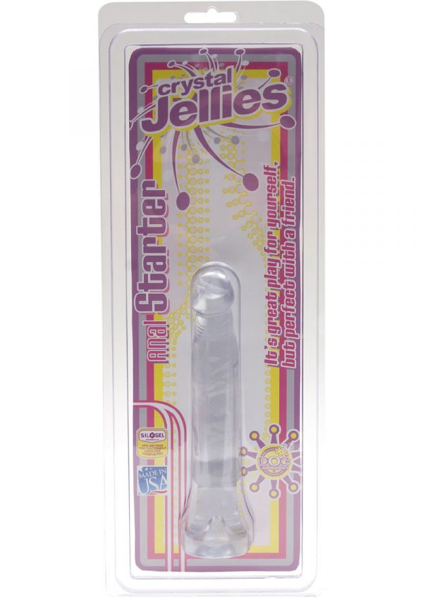 Crystal Jellies Anal Starter Sil A Gel 6 Inch Clear