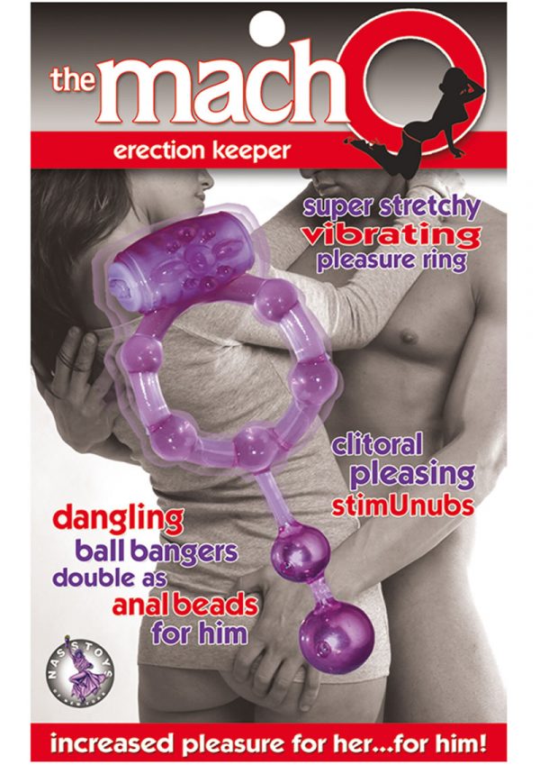 The Macho Erection Keeper Cock Ring Purple