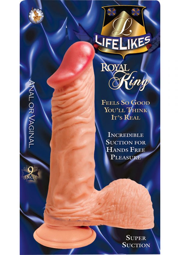 Lifelikes Royal King Dildo 9 Inch Flesh