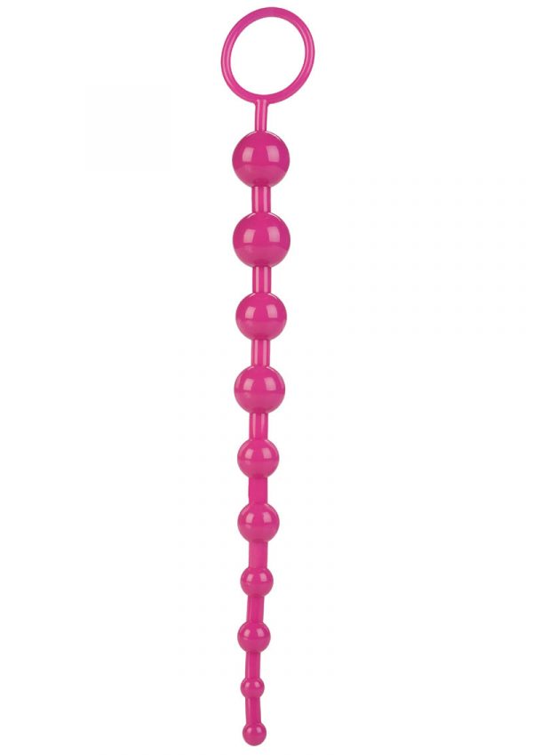 Shanes World Advanced Anal 101 Graduated Anal Beads 10.75 Inch Pink