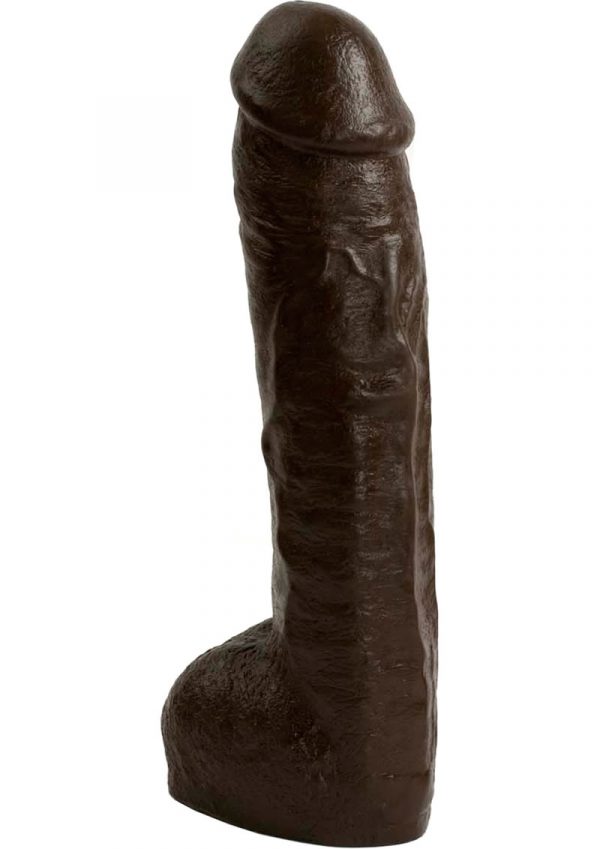 Vac U Lock Hung Realistic Dong 12.5 Inch Brown