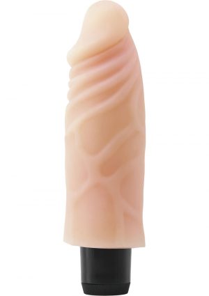 Real Feel Lifelike Toyz Number 4 Realistic Vibrator Waterproof Flesh 6 Inch