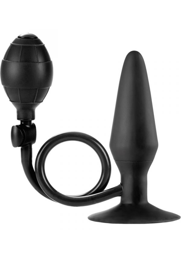 Colt Large Pumper Plug Silicone Inflatable Butt Plug Black