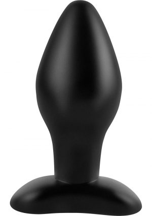 Anal Fantasy Collection Large Silicone Plug Black 4.25 Inch