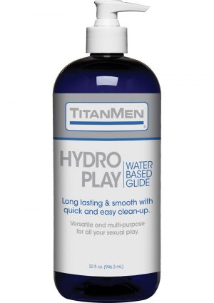 TitanMen Hydro Play Water Based Lubricant Glide 32 Ounce Pump