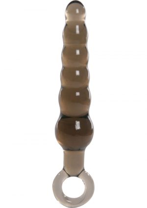 Kinx Rippled Anal Teaser Wand Anal Plug Grey 5.75 Inch