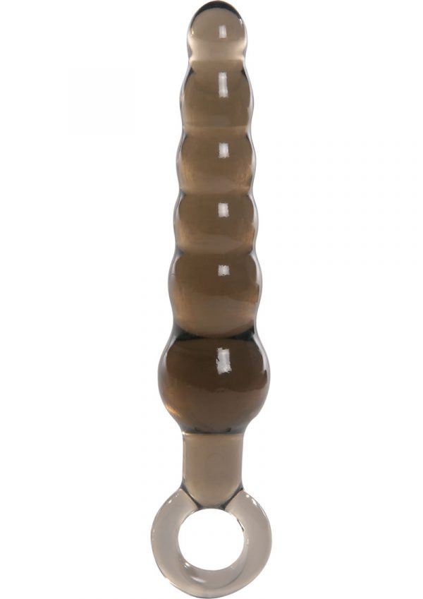 Kinx Rippled Anal Teaser Wand Anal Plug Grey 5.75 Inch