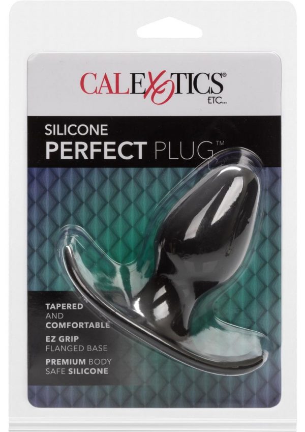 Perfect Plug Silicone Anal Plug Black 3.5 Inch