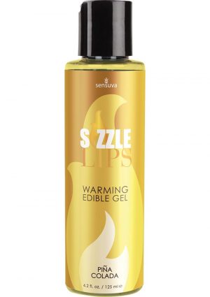 Sizzle Lips Warming Edible Gel Pina Colada 4.2 Ounce