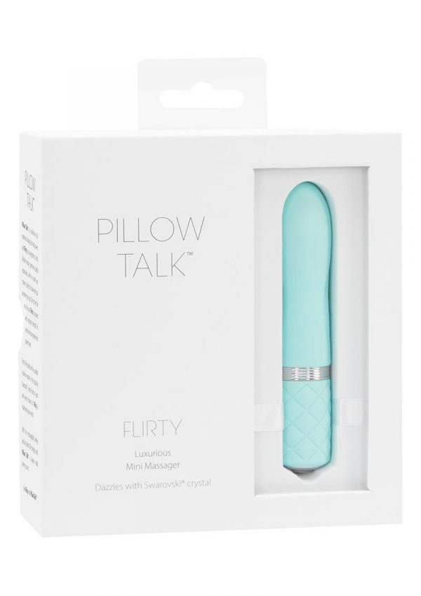 Pillow Talk Flirty USB Rechargeable Silicone Bullet Teal