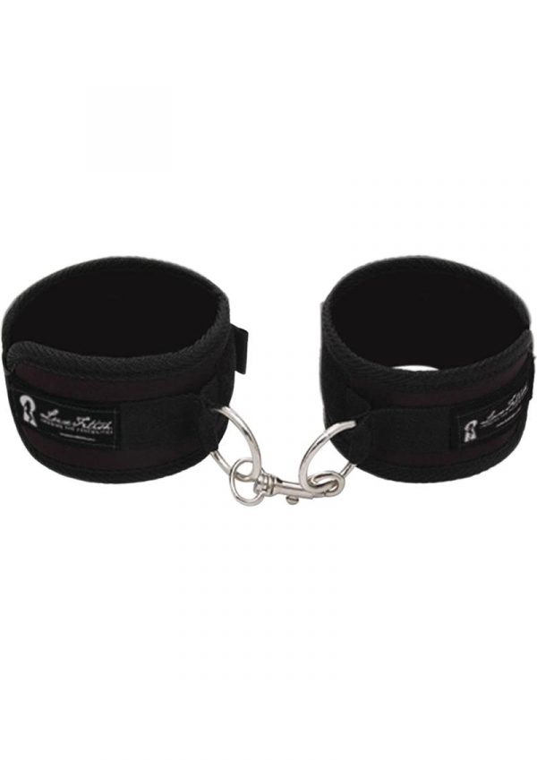 Lux Fetish Quality Love Cuffs Adjustable Black