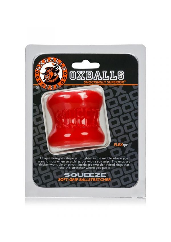 Oxballs Squeeze Soft Grip Ballstretcher Red