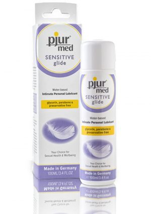 Pjur Med Sensitive Glide Water based Intimate Personal Lubricant 3.4 Ounce/100ml