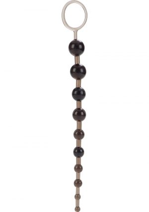 X 10 Beads Graduated Anal Beads 11 Inch Black