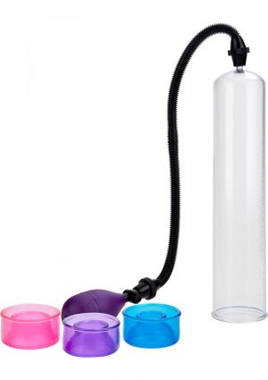 BIG MANS PENIS PUMP 12 INCHES WITH 3 INTERCHANGEABLE SLEEVES CLEAR