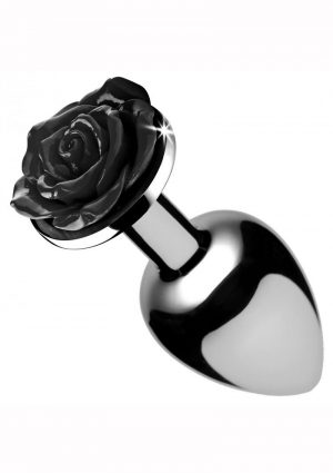 Booty Sparks Anal Plug Black Rose Medium 3.5 Inches