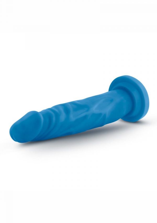 Neo Dual Density Realistic Cock Blue 7.5 Inch