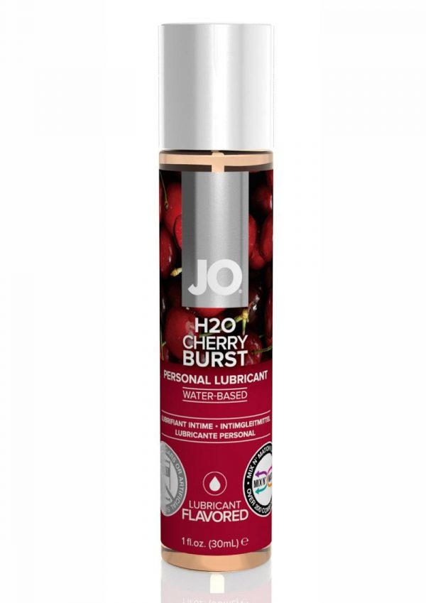 Jo H2O Water Based Personal Flavored Lubricant Cherry Burst 1 Ounce