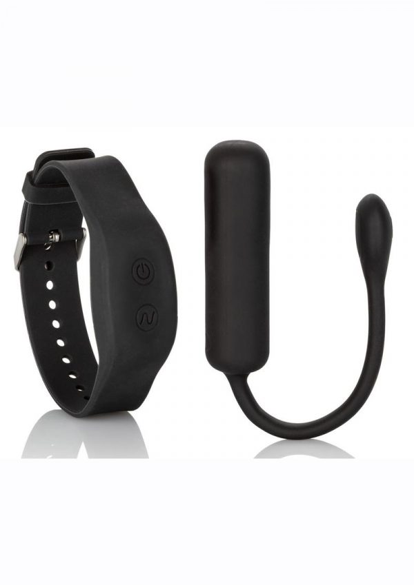 Wristband Remote Petite Bullet Vibrating Multi Function Black