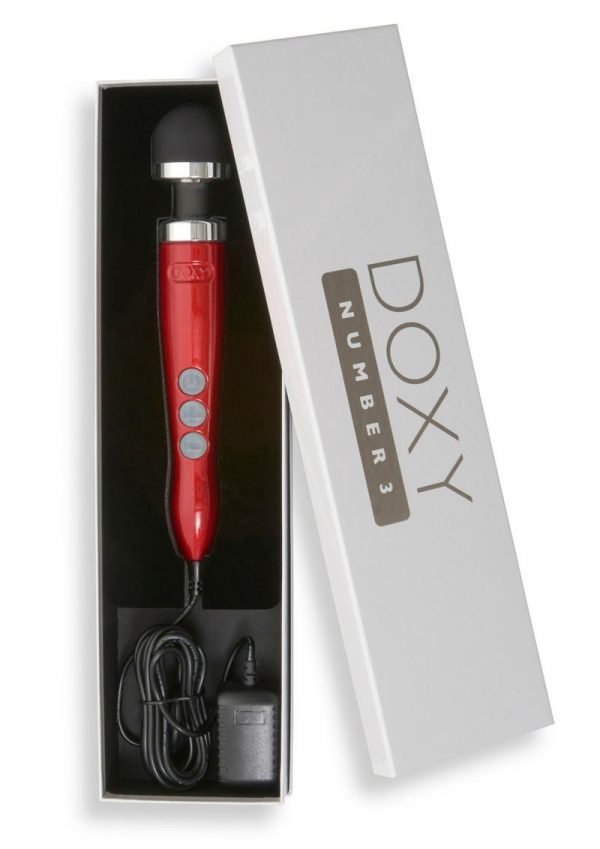 Doxy Number 3 Candy Red Multi Speed Massager Vibrating