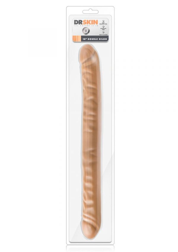 Dr Skin Double Dildo 18in - Mocha