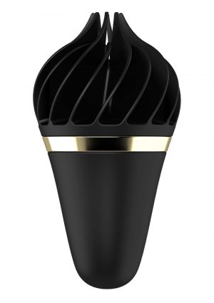 Satisfyer Layons Sweet Treat Silicone Magnetic USB Rechargeable Waterproof Black/Gold