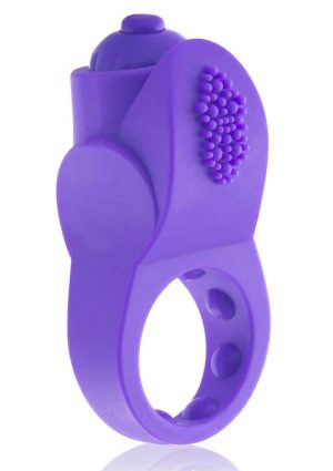 PrimO Apex Silicone Vibrating Ring - Purple