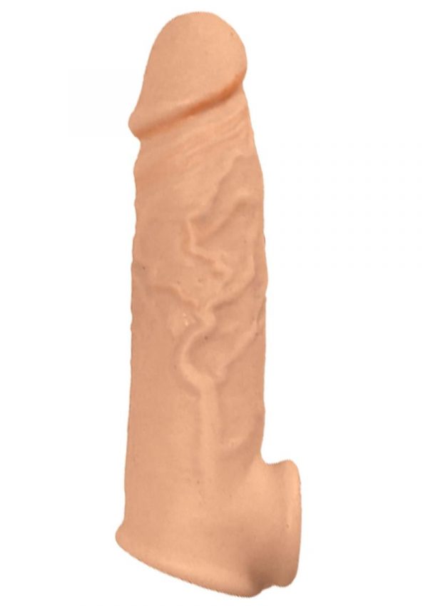 Natural Realskin Vibrating Penis Xtender - White