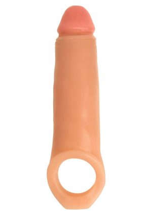 Jock Realistic Penis Enhancer With Ball Strap 2in - Vanilla