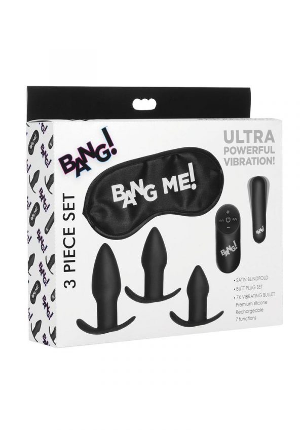 Bang! Backdoor Adventure Butt Plug Kit (Set of 5) - Black