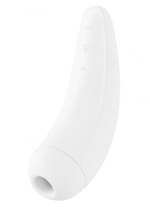 Satisfyer Curvy 2+ Rechargeable Silicone Clitoral Stimulator - White