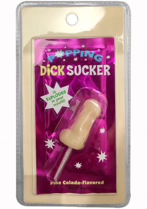 Popping Dick Sucker Pina Colada - Ivory/Lavender