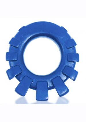 Cock-Lug Silicone Lugged Cock Ring - Marine Blue