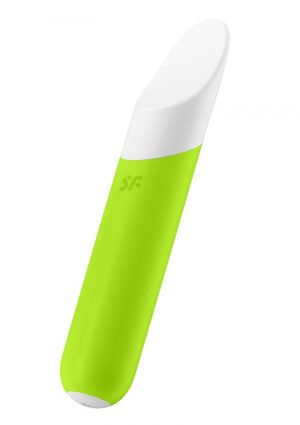 Satisfyer Ultra Power Bullet 7 Rechargeable Silicone Bullet Vibrator - Green