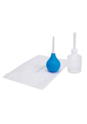 CleanScene Travel Bulb Douche Set (4 Piece) - Blue/White