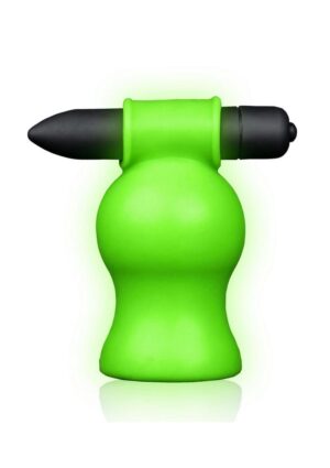 Ouch! Vibrating Head Masturbator Glow in the Dark - Green