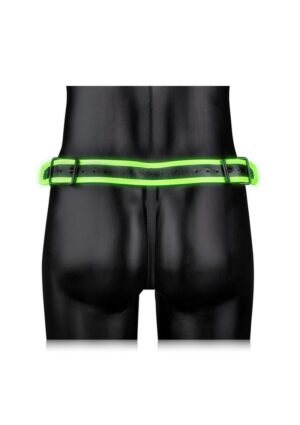 Ouch! Buckle Jock Strap Metal Glow in the Dark - Small/Medium - Green