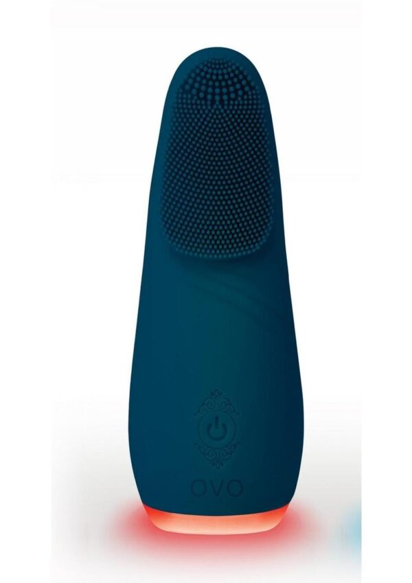 OVO Kiran Layon Rechargeable Silicone Vibrator - Blue