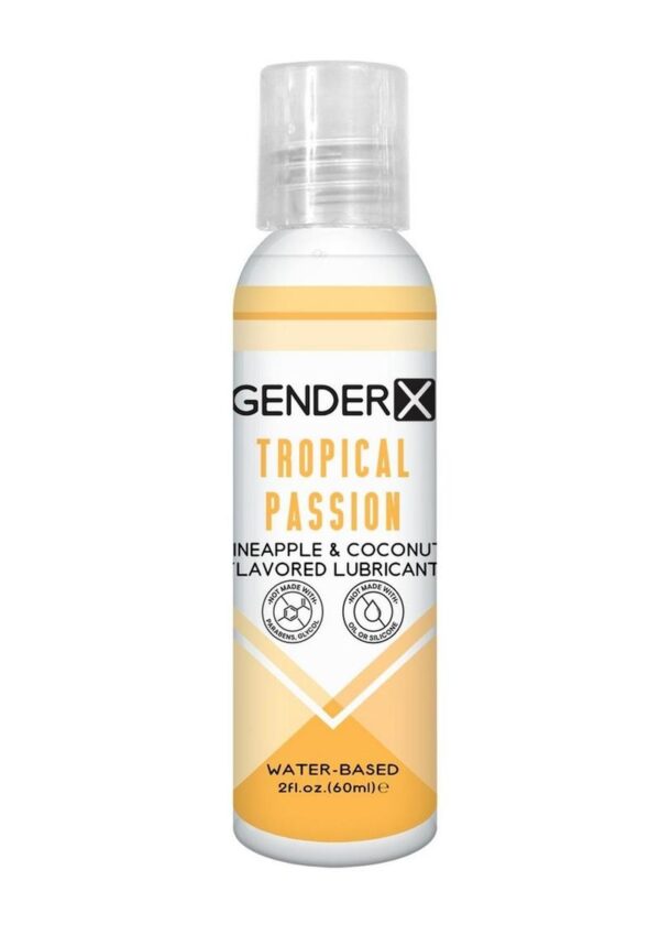 Gender X Tropical Passion Water Based Flavored Lubricant 2oz.