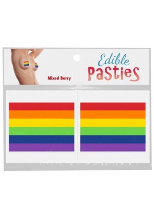 Rainbow Pride Edible Pasties (2 per Pack) - Mixed Fruit