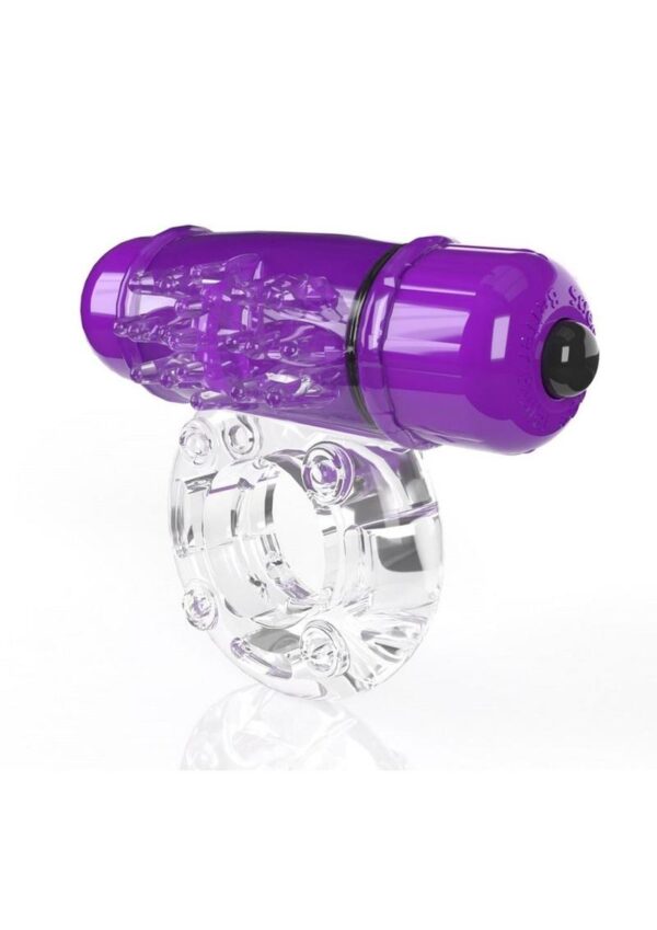 Screaming O 4B O Wow Vibrating Ring - Grape