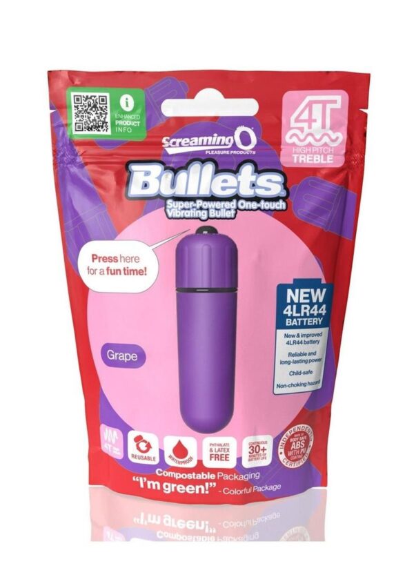 Screaming O 4T Bullet Vibrator - Grape