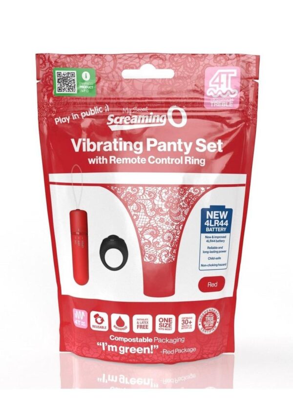 Screaming O My Secret Remote 4T Panty Vibe - Red