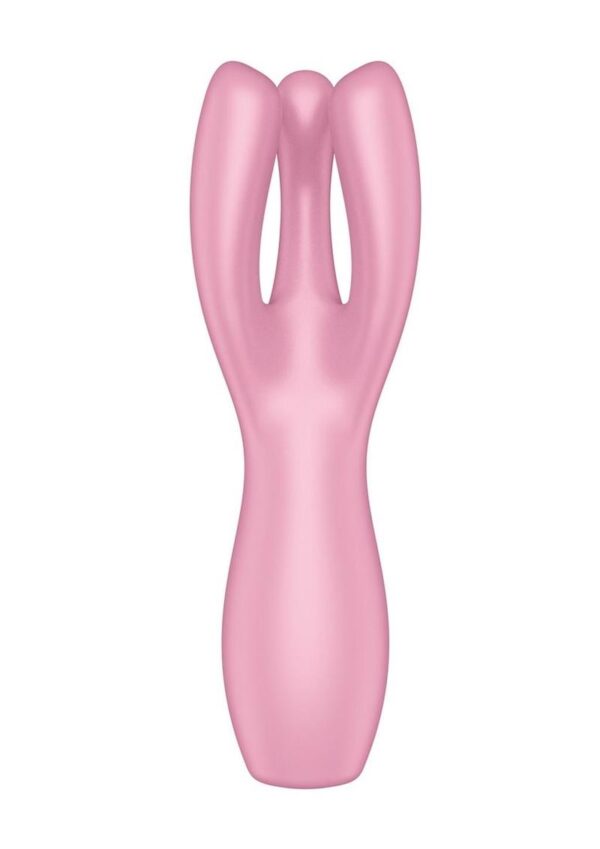 Satisfyer Threesome 3 Rechargeable Silicone Stimulator - Pink