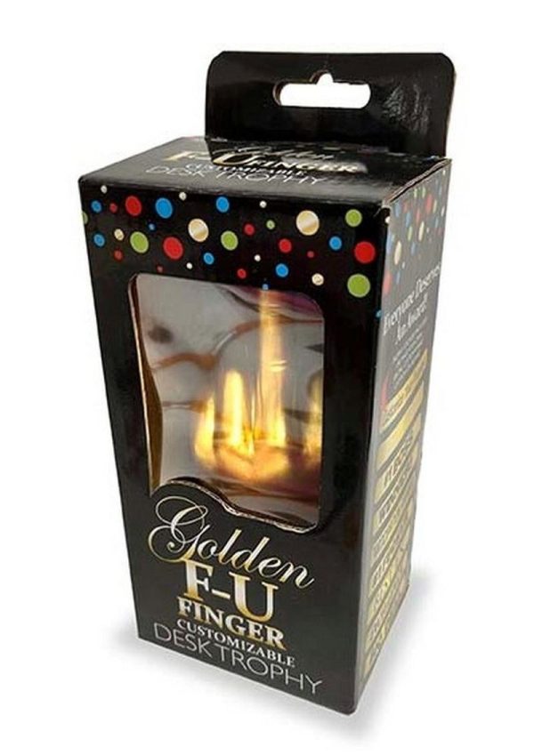 Golden F-U Finger Trophy - Gold/Black