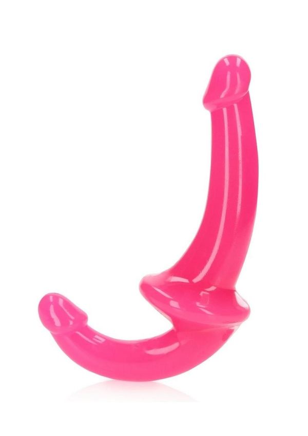 RealRock Strapless Strap-On Glow in the Dark Dildo 6in - Pink