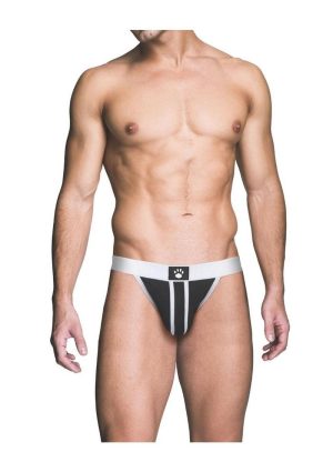 Prowler Red Ass-Less Jock - Large - White/Black